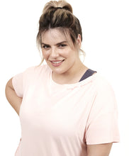 Laden Sie das Bild in den Galerie-Viewer, Image 03: Alto Giro Fitness Haut T-Shirt Skin Fit Silk Gola Plus Rosa Respire
