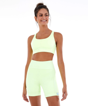 Laden Sie das Bild in den Galerie-Viewer, Image 02: Alto Giro Fitness Haut Top Blackout Sustentacao E Silk Amarelinho Lime