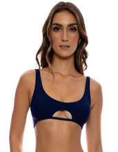 Laden Sie das Bild in den Galerie-Viewer, Image 02: Luli Fama Haut Top Scoop Lux Midnight Blue