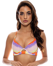 Laden Sie das Bild in den Galerie-Viewer, Image 02: Luli Fama Haut Top Underwire Miami Sunsets
