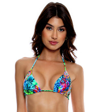 Laden Sie das Bild in den Galerie-Viewer, Gallery: Luli Fama Haut Top Wavy Ruched Multicolor