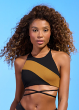 Laden Sie das Bild in den Galerie-Viewer, Gallery: Maaji Haut Top Babydoll Journey Midnight Black