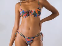 Laden und Abspielen von Videos im Galerie-Viewer, Video: Rio De Sol Haut Top Jungle Balconet-Tie