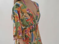 Laden und Abspielen von Videos im Galerie-Viewer, Video: Rio De Sol Robe De Plage Tropical Kaftan Bel