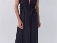 Laden und Abspielen von Videos im Galerie-Viewer, Video: Rio De Sol Vêtement De Plage Black Long Dress Soleil