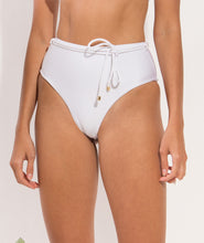 Laden Sie das Bild in den Galerie-Viewer, Image 11: Rio De Sol Bas Bottom Shimmer-White Belted-High-Waist