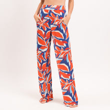 Laden Sie das Bild in den Galerie-Viewer, Gallery: Rio De Sol Pantalon De Plage Leaves Wide Pants