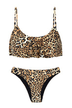 Laden Sie das Bild in den Galerie-Viewer, Product Front: Rio De Sol Ensemble Leopardo Babado