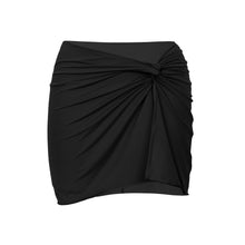 Laden Sie das Bild in den Galerie-Viewer, Product Front: Rio De Sol Jupe De Page Nero Skirt-Knot