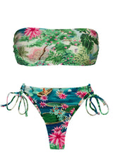 Laden Sie das Bild in den Galerie-Viewer, Product Front: Rio De Sol Ensemble Set Amazonia Bandeau-Reto Fio-Tie