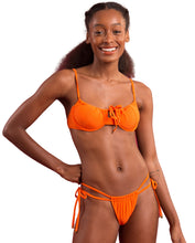 Laden Sie das Bild in den Galerie-Viewer, Gallery: Rio De Sol Ensemble Set Dots-Orange Balconet-Tie Pipa