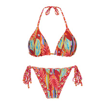 Laden Sie das Bild in den Galerie-Viewer, Product Back: Rio De Sol Ensemble Set Floral-Scales Tri-Inv Lacinho