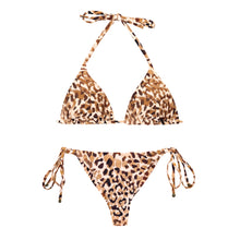 Laden Sie das Bild in den Galerie-Viewer, Product Front: Rio De Sol Ensemble Set Leopard Tri-Inv Cheeky-Tie