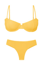 Laden Sie das Bild in den Galerie-Viewer, Product Front: Rio De Sol Ensemble Set Malibu-Yellow Balconet Ciao
