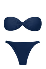 Laden Sie das Bild in den Galerie-Viewer, Product Front: Rio De Sol Ensemble Set Navy Twist Leblon