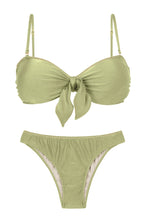 Laden Sie das Bild in den Galerie-Viewer, Product Front: Rio De Sol Ensemble Set Oliva Bandeau-No Essential