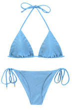 Laden Sie das Bild in den Galerie-Viewer, Product Front: Rio De Sol Ensemble Set Shimmer-Baltic-Sea Tri-Inv Cheeky-Tie