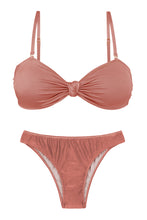 Laden Sie das Bild in den Galerie-Viewer, Product Front: Rio De Sol Ensemble Set Shimmer-Copper Bandeau-Joy Essential