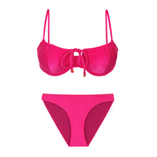 Laden Sie das Bild in den Galerie-Viewer, Product Front: Rio De Sol Ensemble Set Shimmer-Olinda Balconet-Tie Essential-Comfy