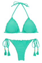 Laden Sie das Bild in den Galerie-Viewer, Product Front: Rio De Sol Ensemble Set Uv-Atlantis Tri Frufru-Fio