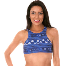 Laden Sie das Bild in den Galerie-Viewer, Model Front: Rio De Sol Haut Soutien Cool Jean Sporty