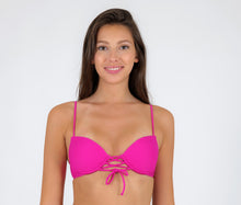 Laden Sie das Bild in den Galerie-Viewer, Gallery: Rio De Sol Haut Top Cotele-Amaranto Balconet-Pushup