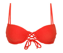 Laden Sie das Bild in den Galerie-Viewer, Product Front: Rio De Sol Haut Top Cotele-Tomate Balconet-Pushup