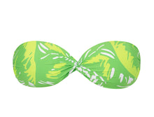 Laden Sie das Bild in den Galerie-Viewer, Product Front: Rio De Sol Haut Top Green-Palms Twist