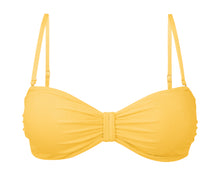 Laden Sie das Bild in den Galerie-Viewer, Product Front: Rio De Sol Haut Top Malibu-Yellow Bandeau-Duo