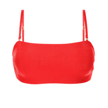 Laden Sie das Bild in den Galerie-Viewer, Product Front: Rio De Sol Haut Top Rouge Bandeau-Reto