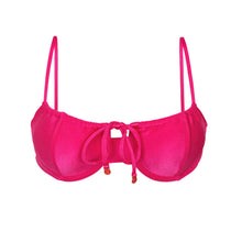 Laden Sie das Bild in den Galerie-Viewer, Product Front: Rio De Sol Haut Top Shimmer-Olinda Balconet-Tie