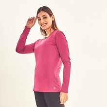 Laden Sie das Bild in den Galerie-Viewer, Image 02: Uv Line T-Shirt Longsleeve Sport Fit Fuchsia Upf50+