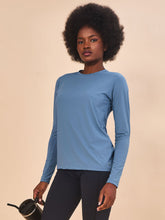 Laden Sie das Bild in den Galerie-Viewer, Image 02: Uv Line T-Shirt Longsleeve Uvpro Indigo Upf50+
