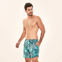 Laden Sie das Bild in den Galerie-Viewer, Image 02: Uv Line Short De Bain Short Acqua Coqueiros Turquesa Upf50+
