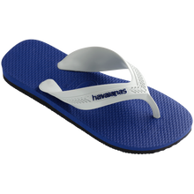 Laden Sie das Bild in den Galerie-Viewer, Model Back: Havaianas Tongs Havaianas Kids Max Preto/Azul Naval
