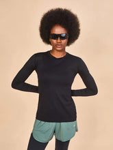 Laden Sie das Bild in den Galerie-Viewer, Gallery: Uv Line T-Shirt Longsleeve Fem Skin Infratherm Preto Upf50+
