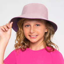 Laden Sie das Bild in den Galerie-Viewer, Model Front: Uv Line Chapeau Souple/Capeline Hat California Inf Baby Raspberry Upf50+

