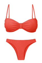 Laden Sie das Bild in den Galerie-Viewer, Product Front: Rio De Sol Ensemble Set Malibu-Chili Bandeau-Duo Essential
