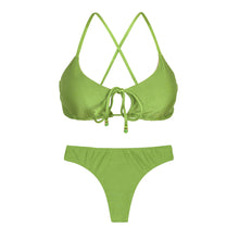 Laden Sie das Bild in den Galerie-Viewer, Product Front: Rio De Sol Ensemble Set Shimmer-Botanica Tank-Tie Nice-Fio
