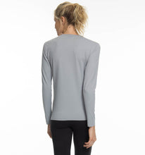 Laden Sie das Bild in den Galerie-Viewer, Model Back: Uv Line T-Shirt Longsleeve Uvpro Fem Grey Upf50+
