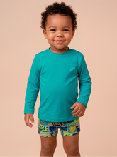 Laden Sie das Bild in den Galerie-Viewer, Gallery: Uv Line T-Shirt Longsleeve Baby Green Sea Upf50+
