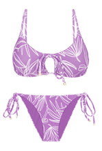 Laden Sie das Bild in den Galerie-Viewer, Product Front: Rio De Sol Ensemble Set Trail-Purple Tank-Tie Ibiza-Comfy
