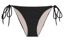 Laden Sie das Bild in den Galerie-Viewer, Product Front: Rio De Sol Bas Bottom Shimmer-Black Ibiza-Rope
