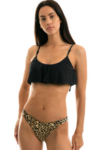 Laden Sie das Bild in den Galerie-Viewer, Gallery: Rio De Sol Ensemble Leopardo Black Babado
