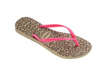 Laden Sie das Bild in den Galerie-Viewer, Product Front: Havaianas Tongs Havaianas Slim Animals Sandgrey/Pink
