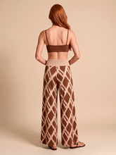 Laden Sie das Bild in den Galerie-Viewer, Model Back: Uv Line Pantalon De Plage Pants Diamond Rib Upf50+
