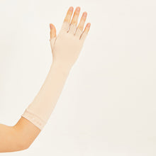Laden Sie das Bild in den Galerie-Viewer, Image 02: Uv Line Gants Long Gloves Uni Beige Upf50+
