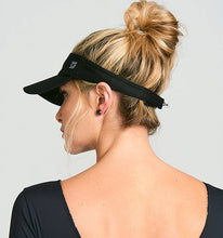Laden Sie das Bild in den Galerie-Viewer, Model Back: Uv Line Visière Visor Athletic Dry Fem Black Upf50+
