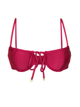Laden Sie das Bild in den Galerie-Viewer, Product Front: Rio De Sol Haut Top Shimmer-Desejo Balconet-Tie
