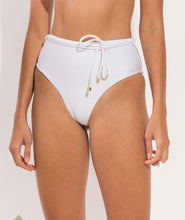 Laden Sie das Bild in den Galerie-Viewer, Image 11: Rio De Sol Bas Bottom Shimmer-White Belted-High-Waist
